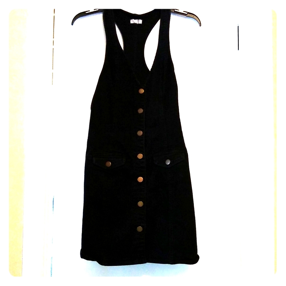 Little black button up dress